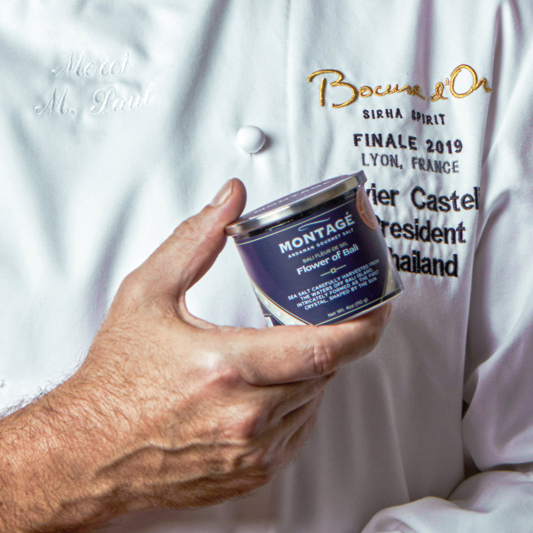 Montagé Bali Fleur de Sel used by chef Olivier Castella
